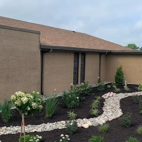 Drainage landscaping project